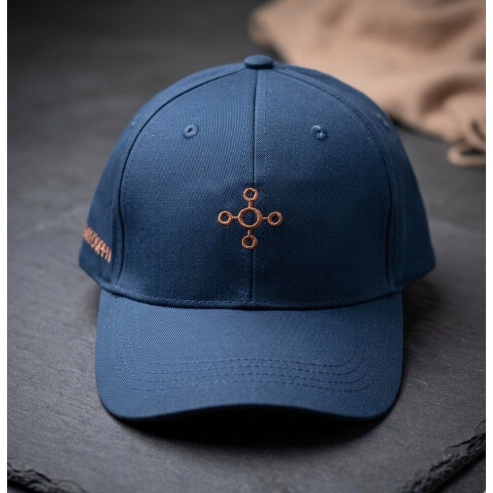 Tommie Copper Classic Navy Adjustable Hat With Copper Logo 100% Cotton Unisex De